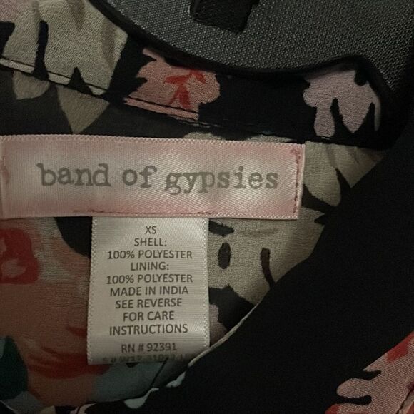 Band of gypsies floral sheer dress no lining size xs - Picture 3 of 5